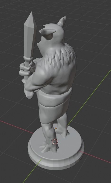 Dota 2 - Radiant melee creep with armature Free 3D print model_3
