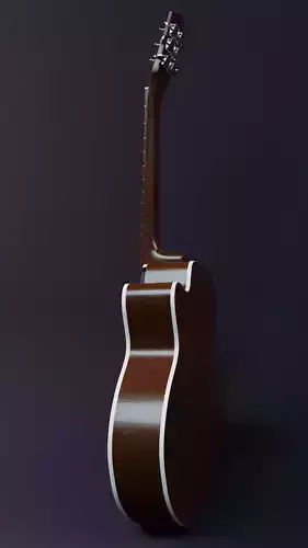 Acoustic Guitar  3D model