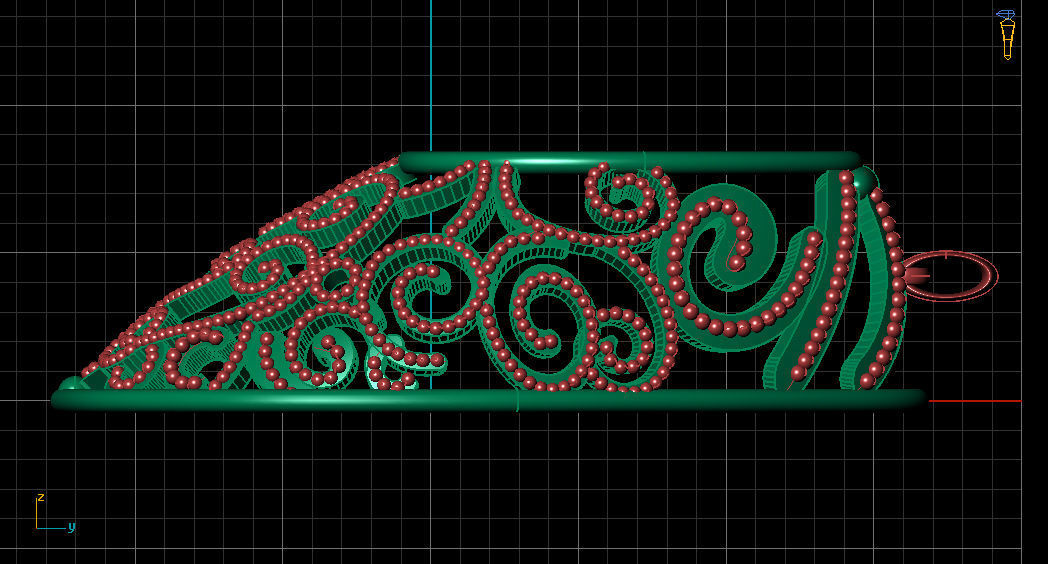 GOLD PENDANT 3D print model_5