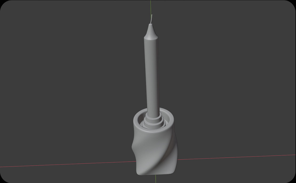 Candle Holder Design stl file for 3d printing 3D print model_2