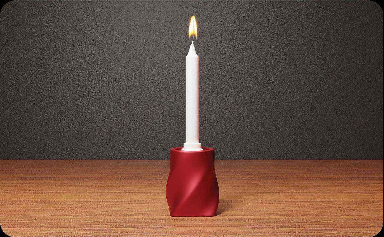 Candle Holder Design stl file for 3d printing 3D print model_1