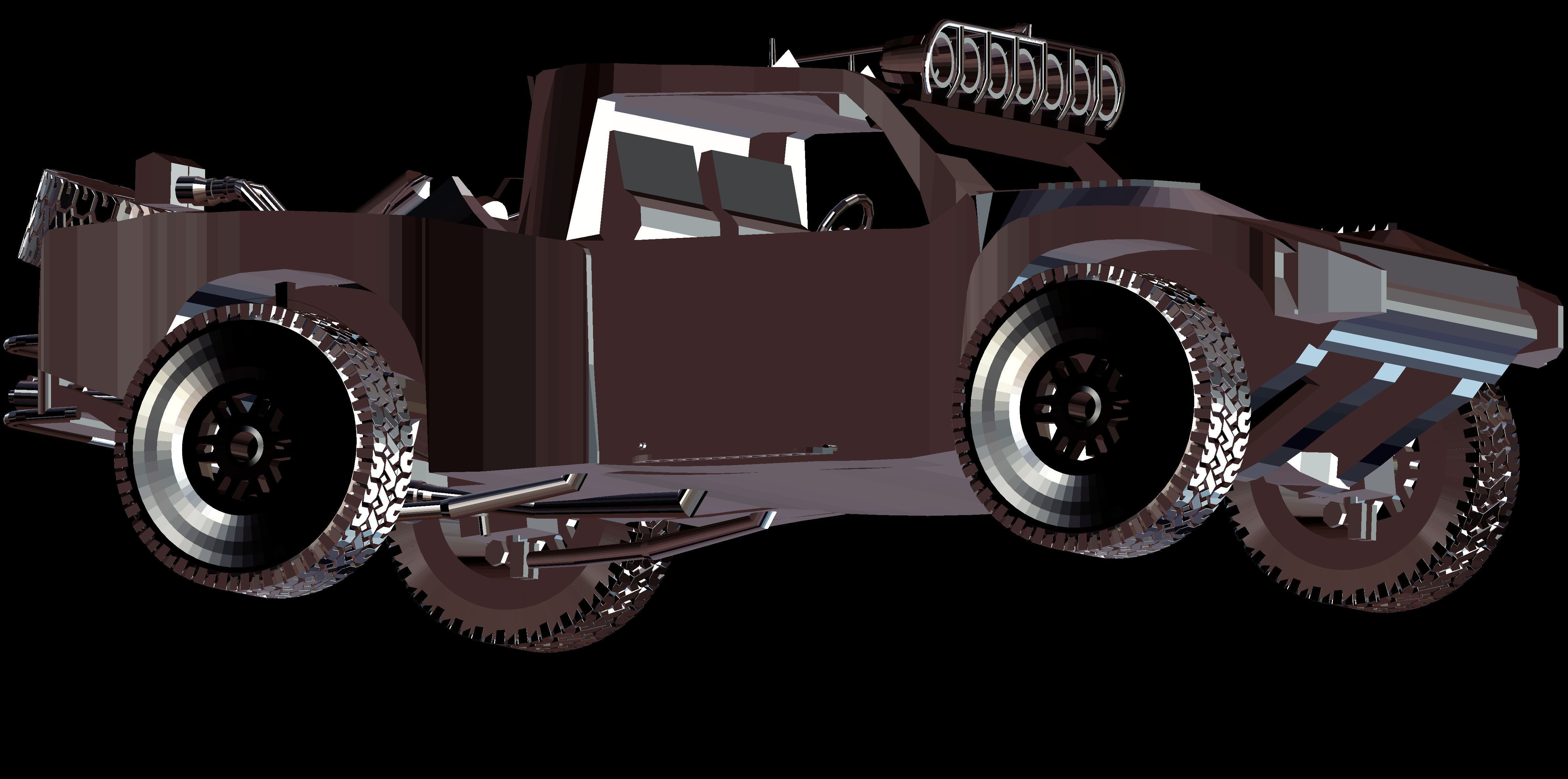 trophy truck Free 3D model_9