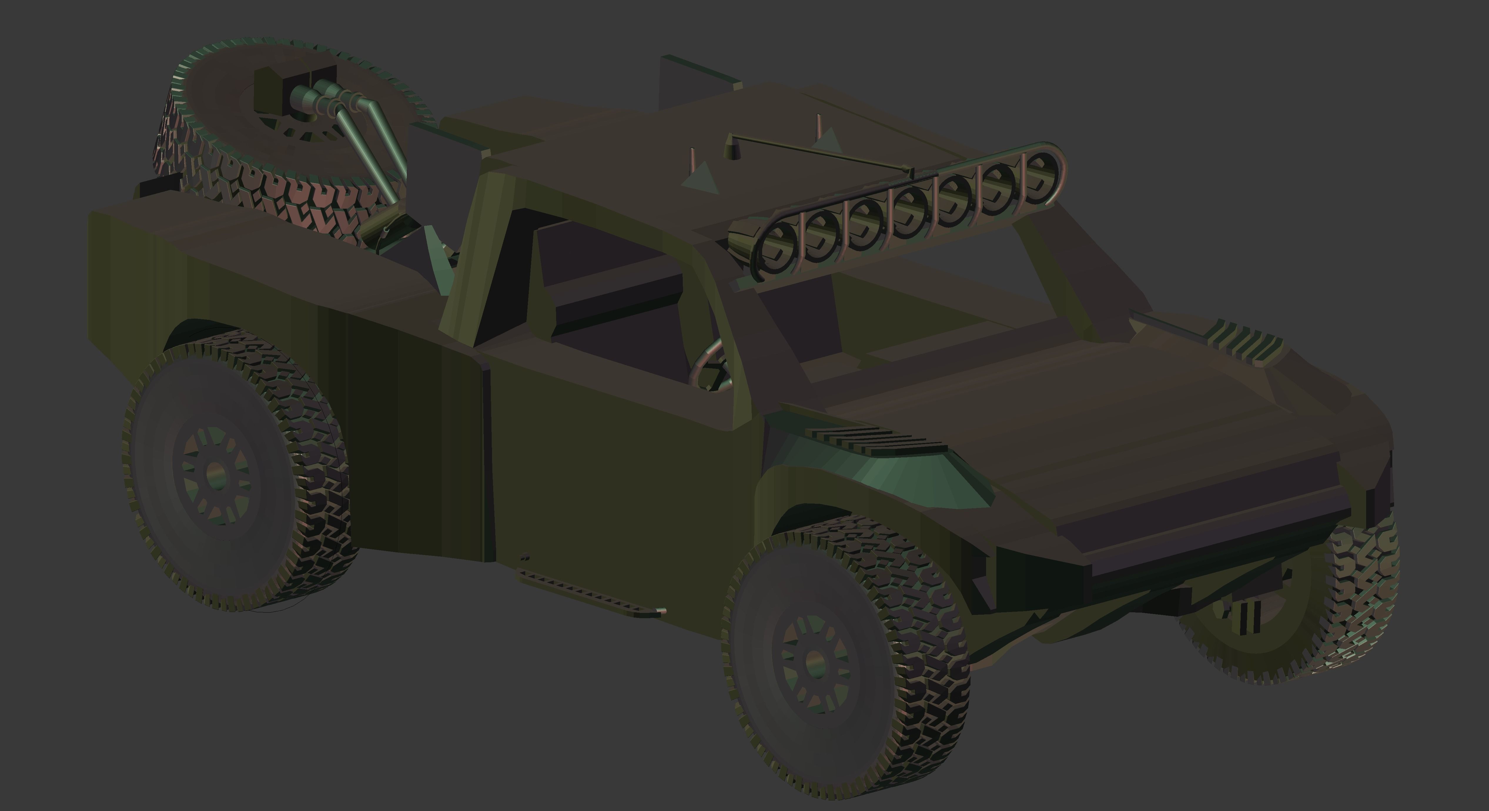 trophy truck Free 3D model_14