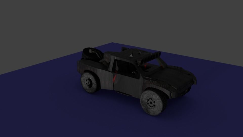 trophy truck Free 3D model_2