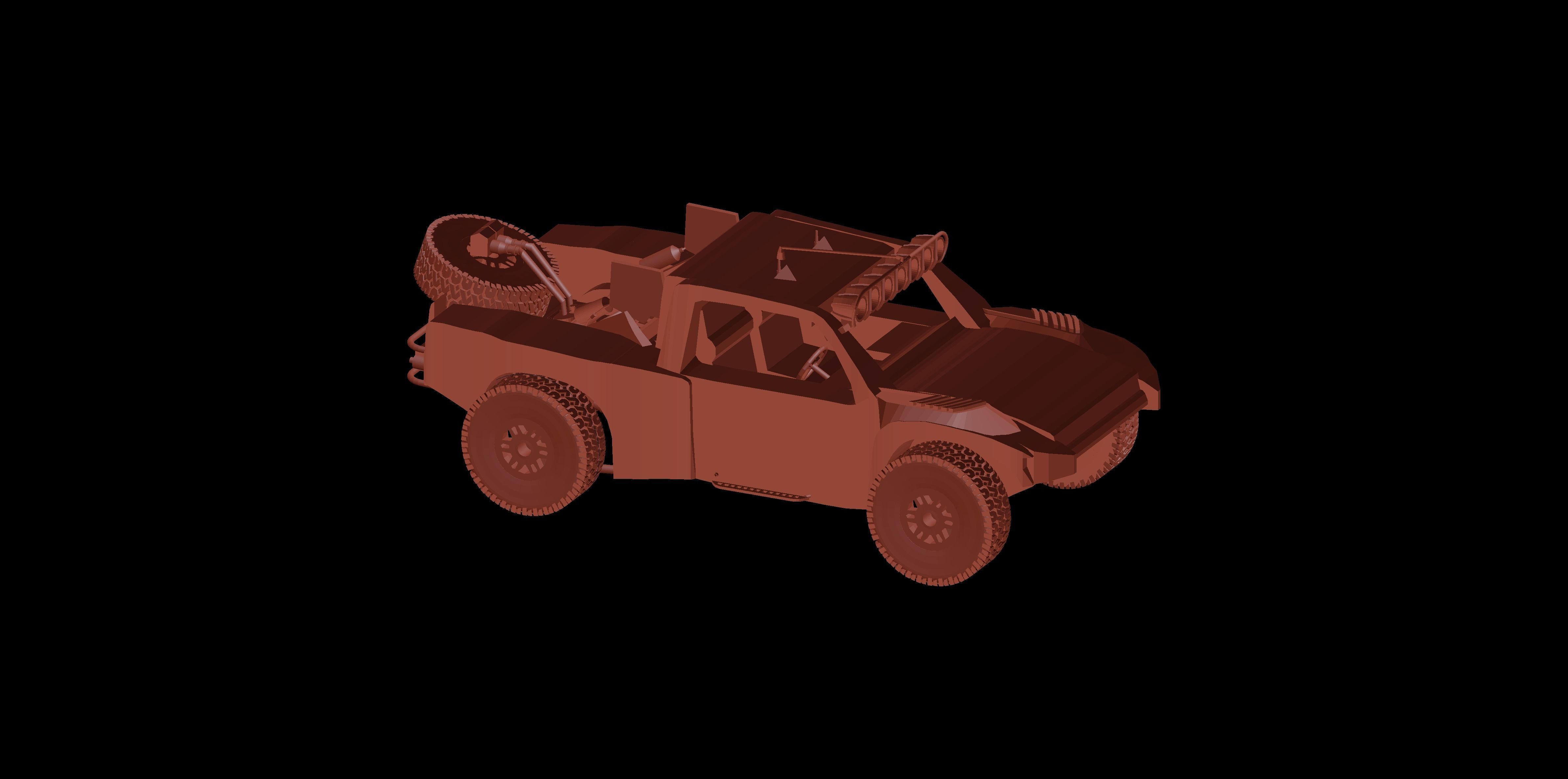 trophy truck Free 3D model_10
