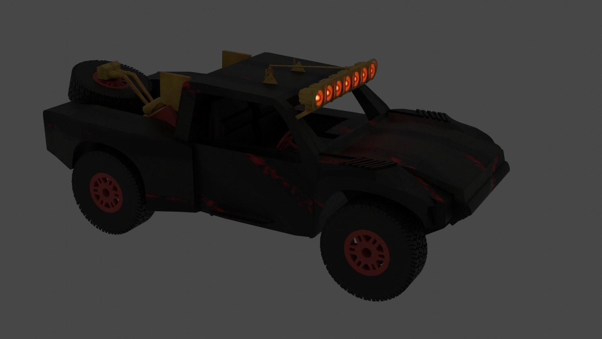 trophy truck Free 3D model_3