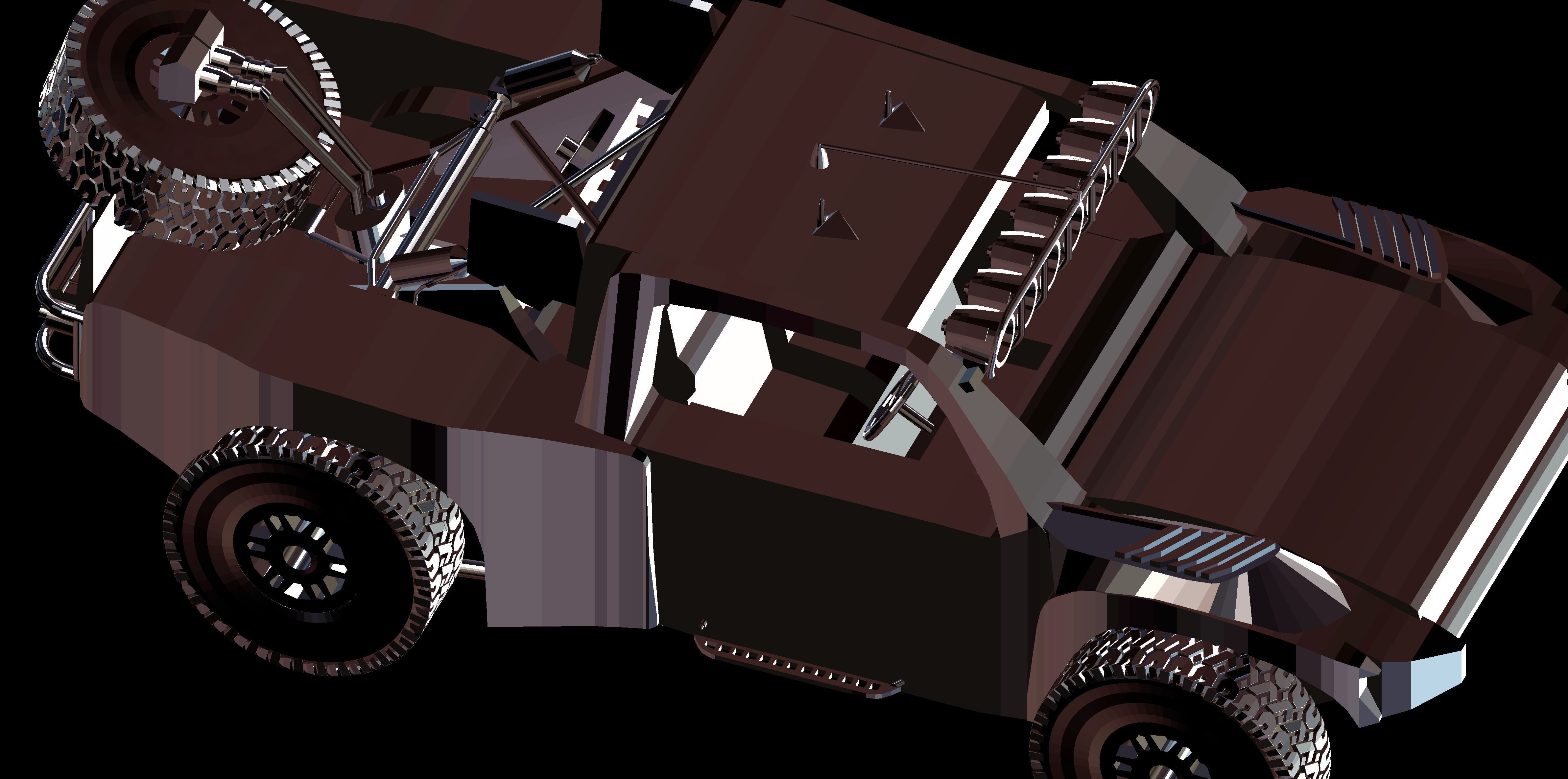trophy truck Free 3D model_12