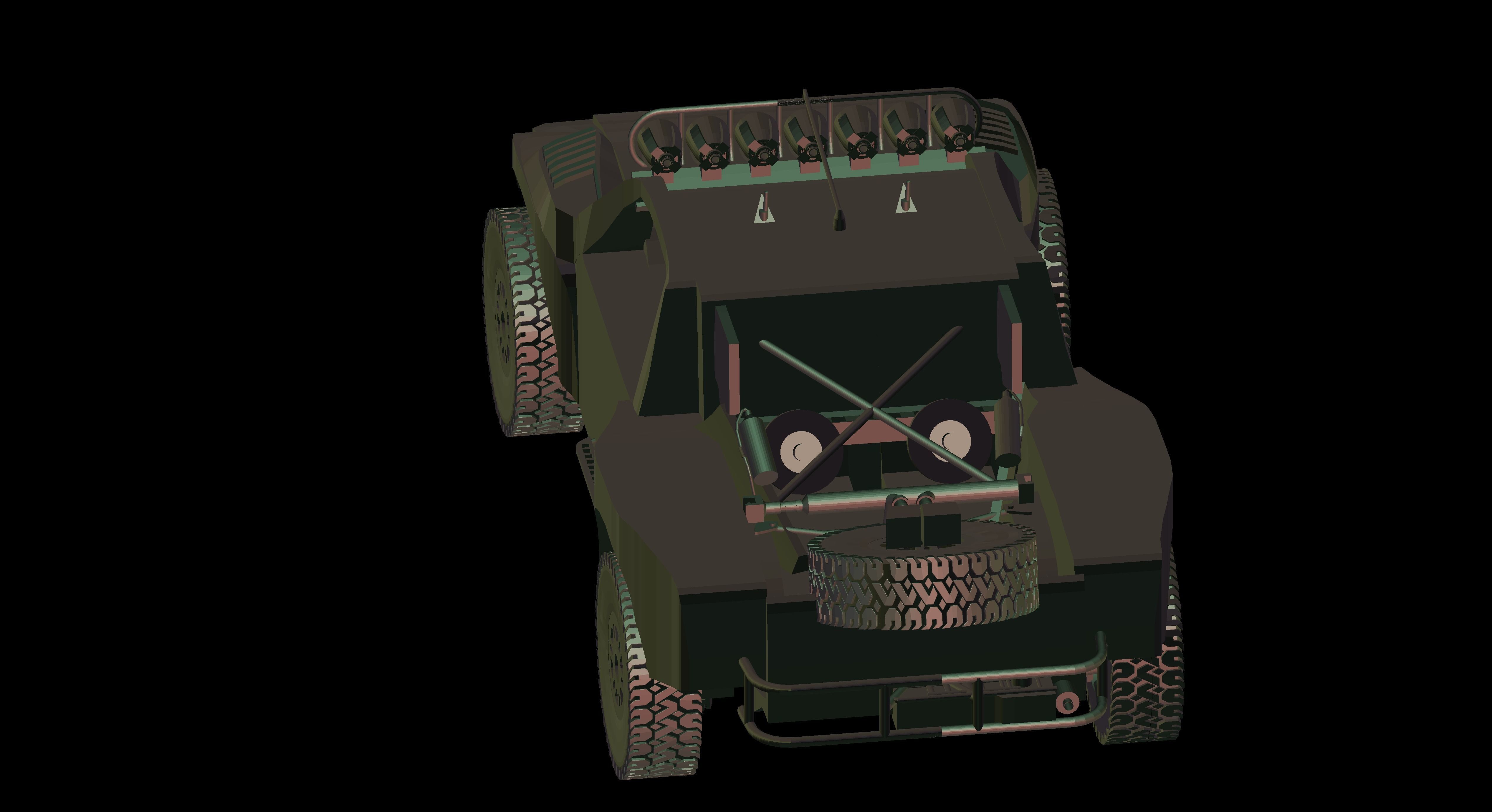 trophy truck Free 3D model_7