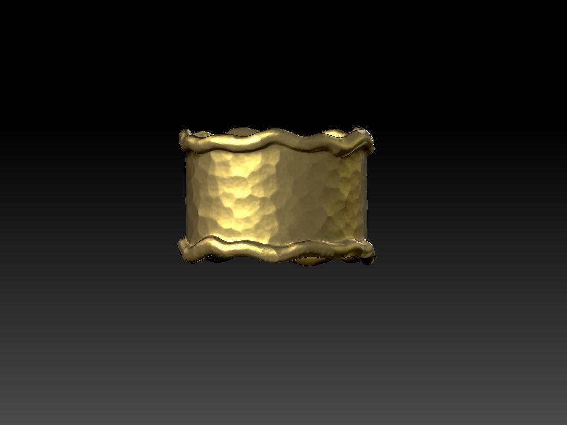2107 R gold ring 3D model_2