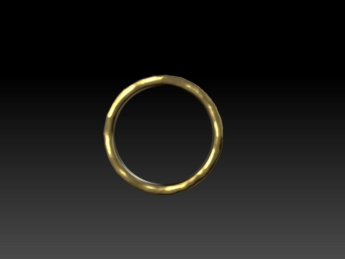 2107 R gold ring 3D model_3