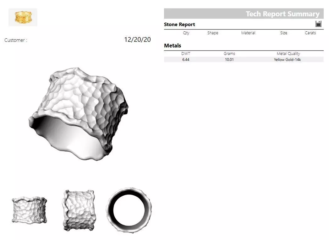 2107 R gold ring 3D model_0