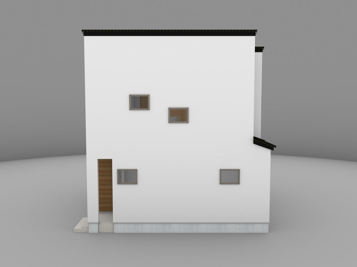 House model for background 54 Low-poly 3D model_5