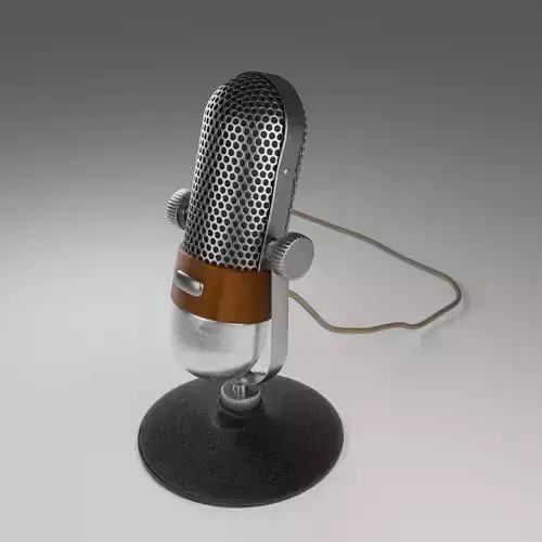 Vintage Microphone 3D model