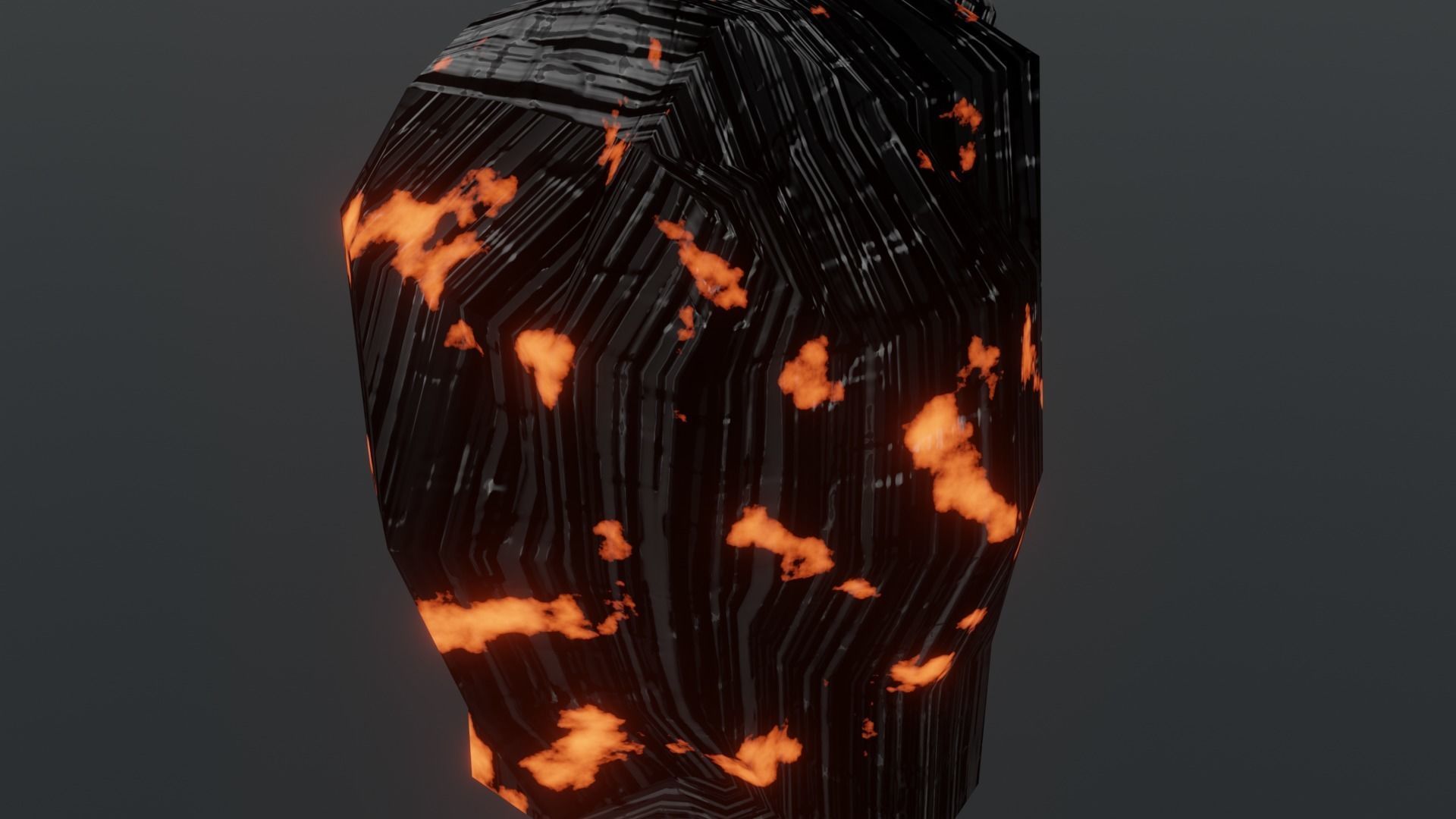 Coal Charcoal 3D model_2