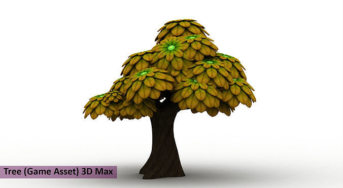 Tree Game Asset Low-poly 3D model
