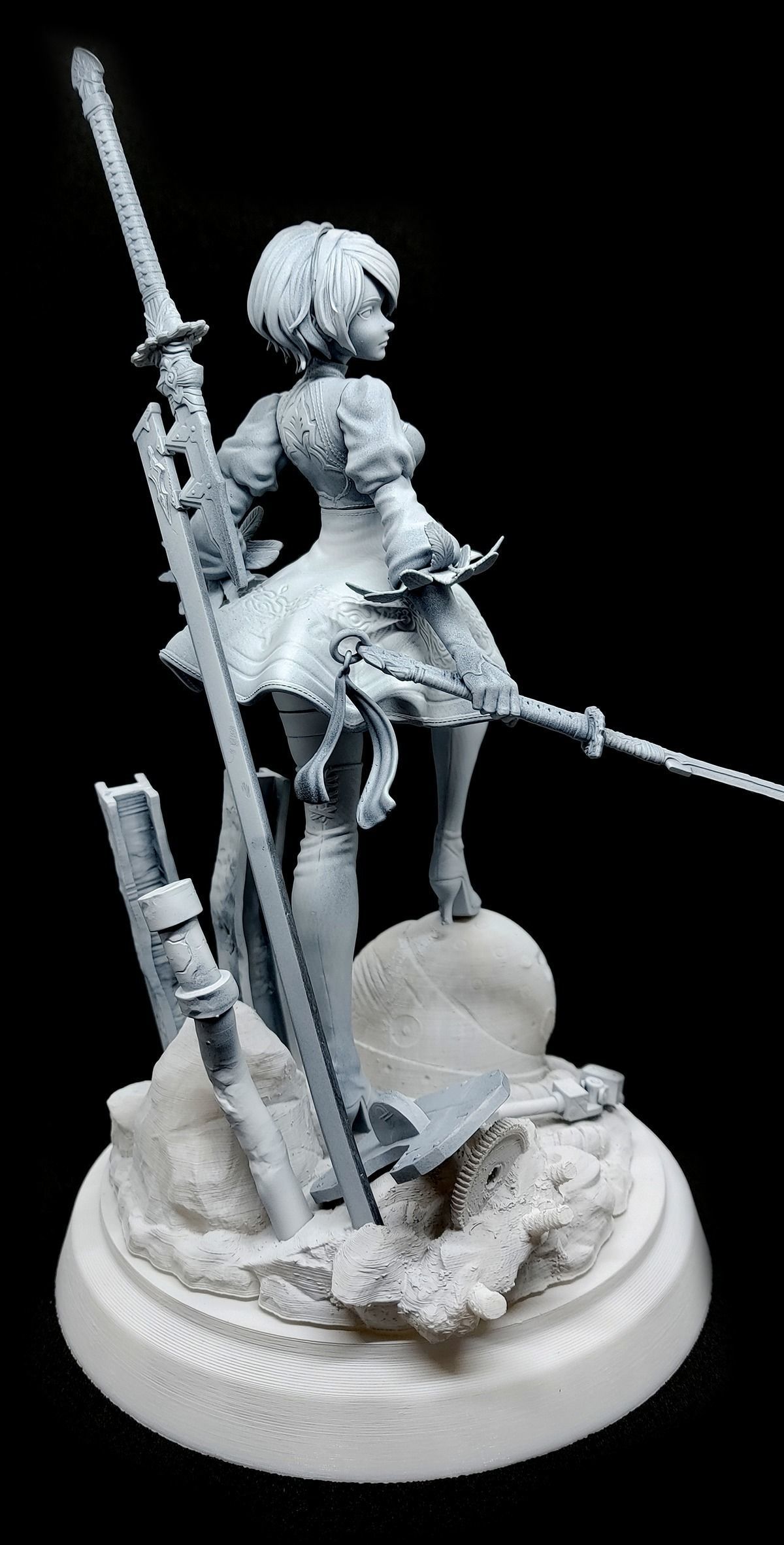 Nier Automata 2B   3D print model_5