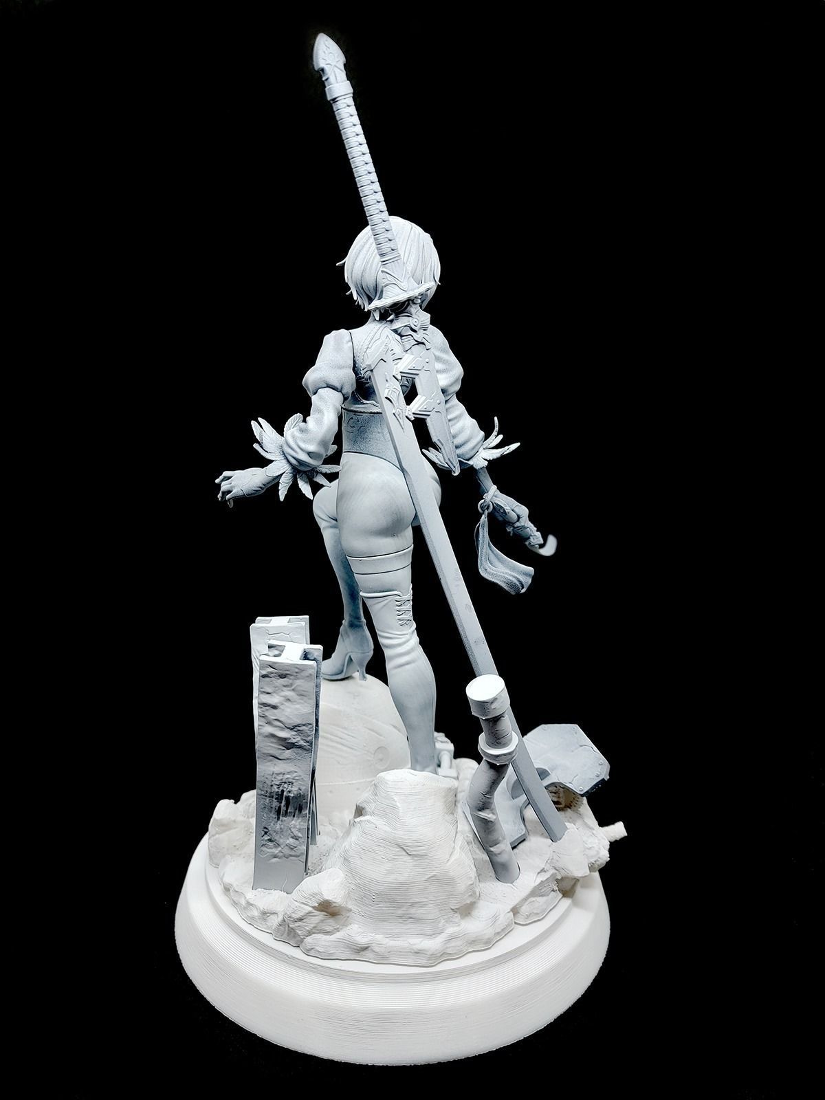 Nier Automata 2B   3D print model_12