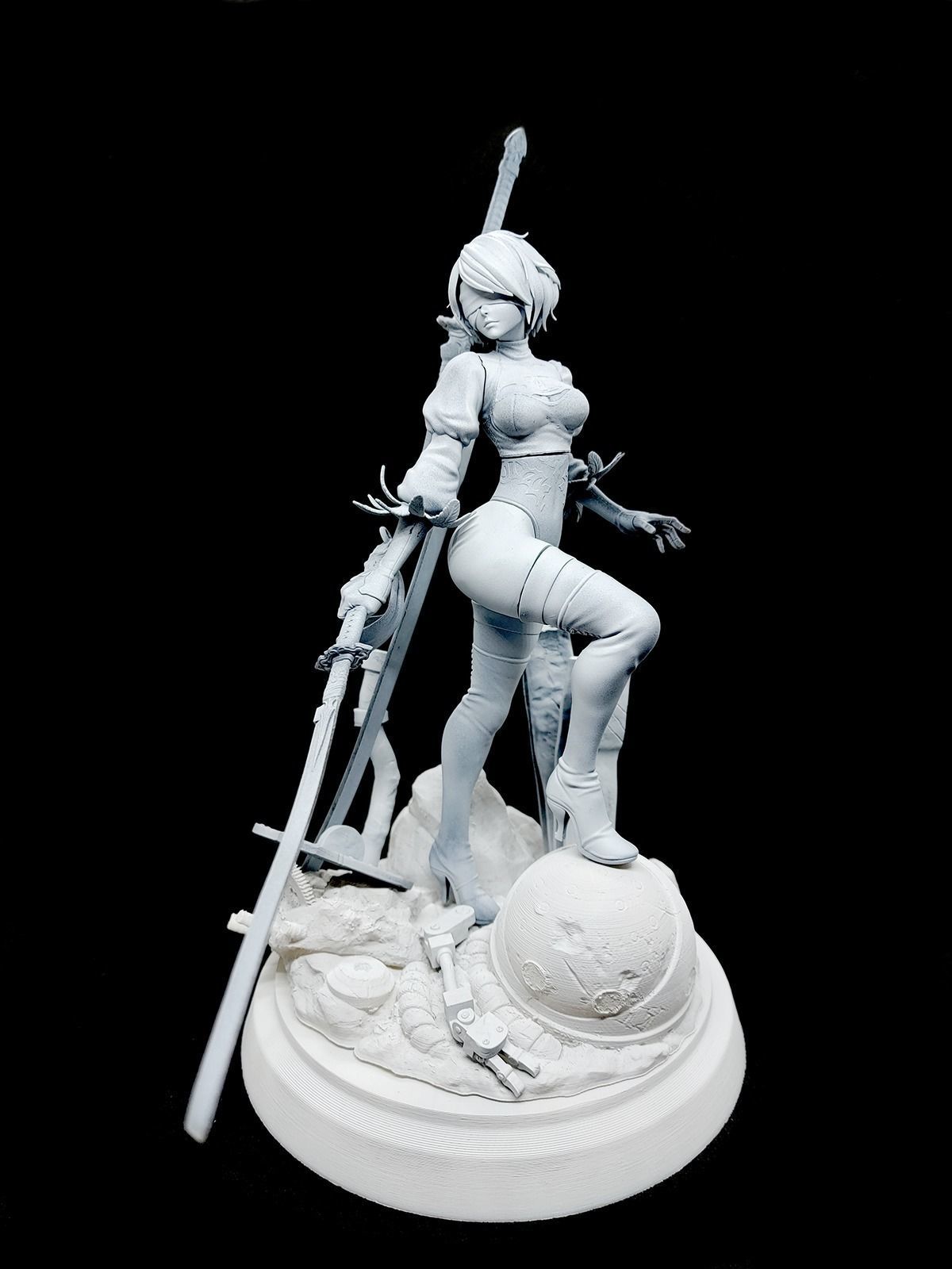 Nier Automata 2B   3D print model_14