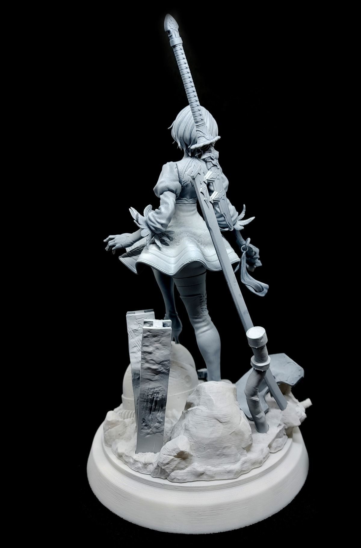 Nier Automata 2B   3D print model_6