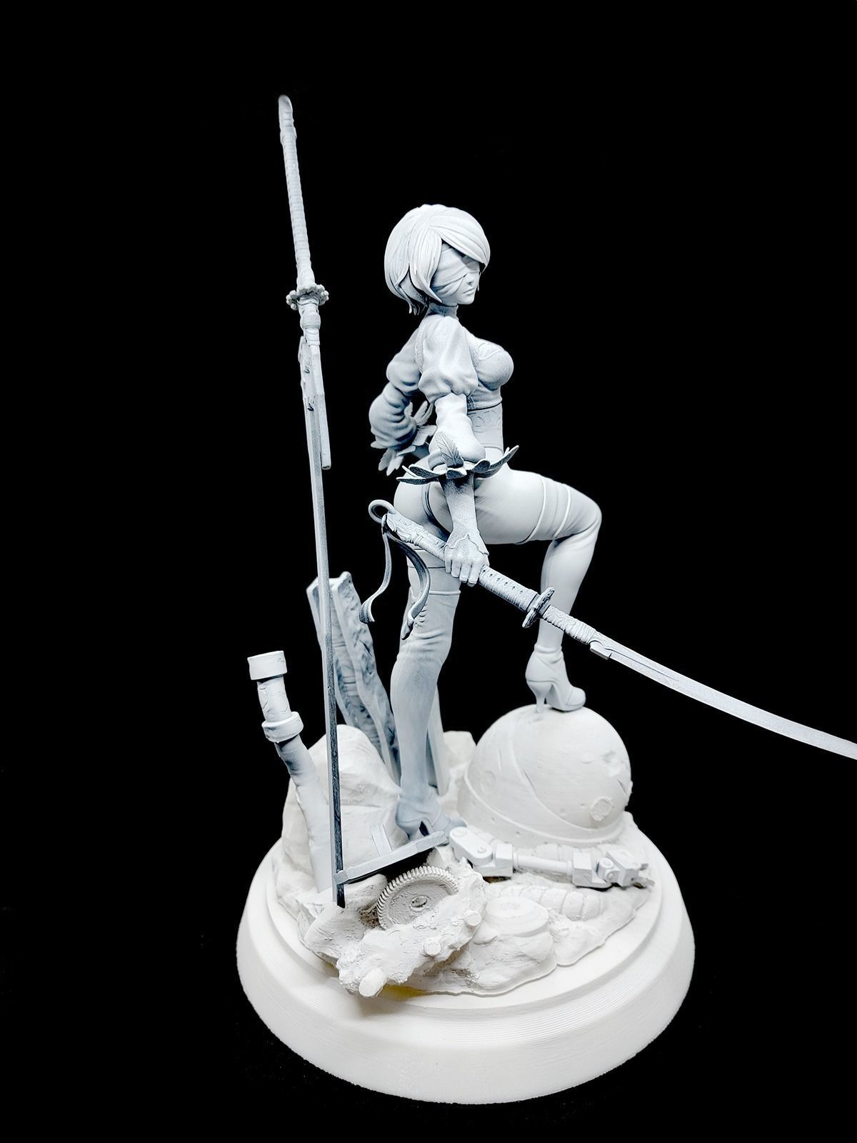 Nier Automata 2B   3D print model_13