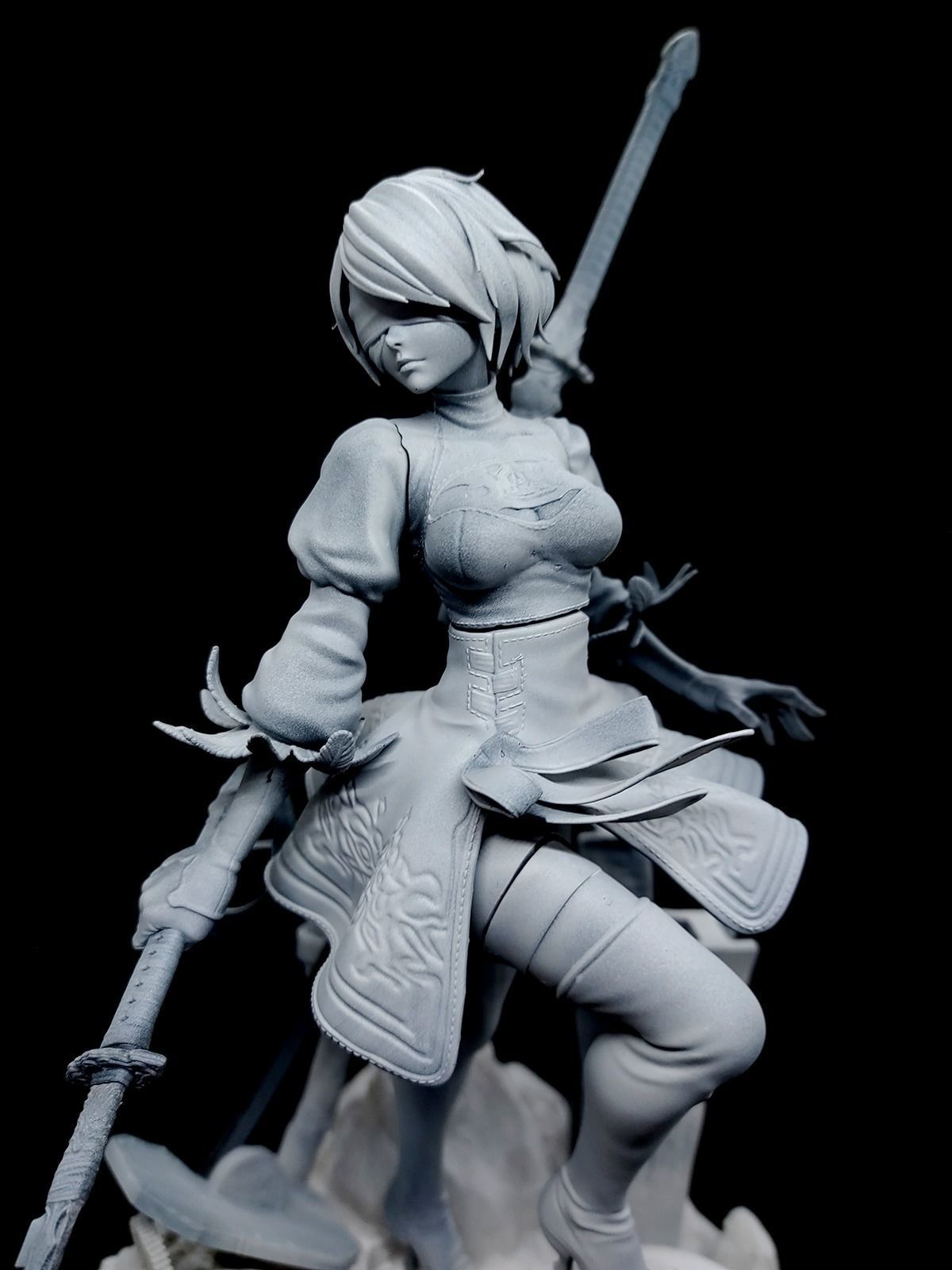 Nier Automata 2B   3D print model_18