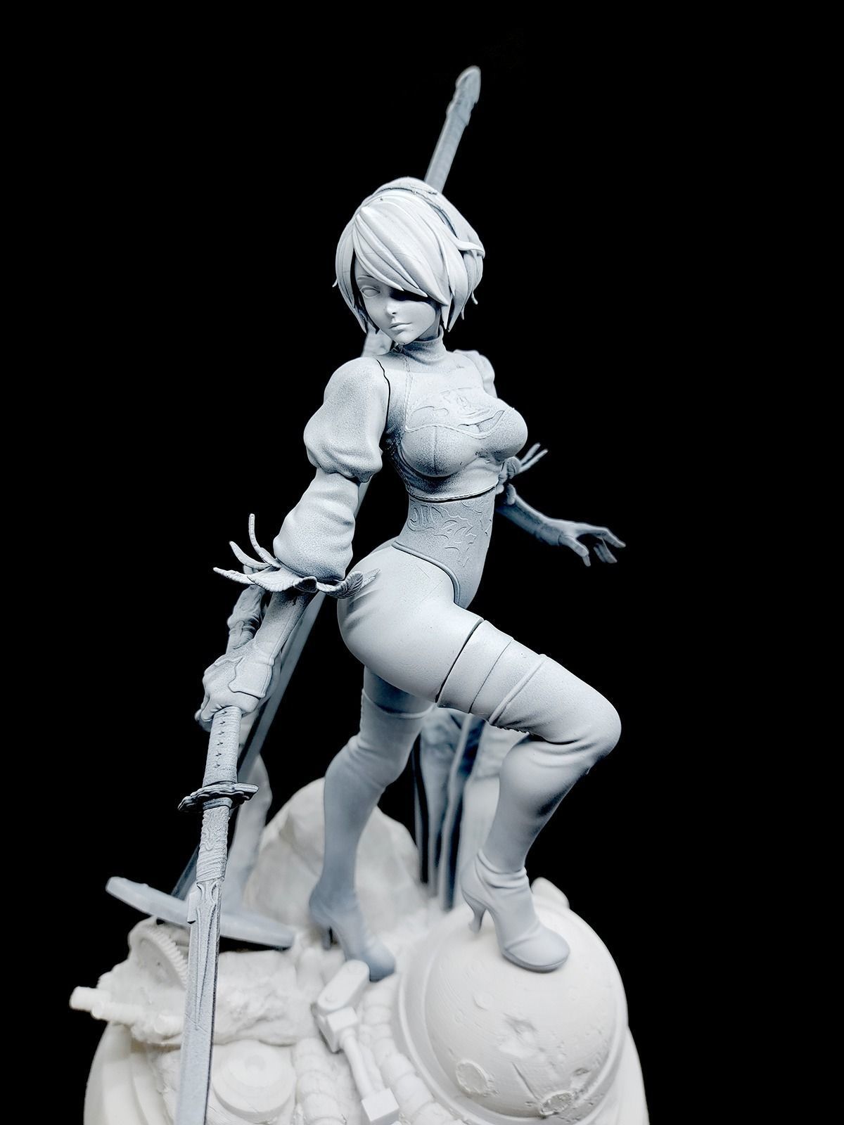 Nier Automata 2B   3D print model_16