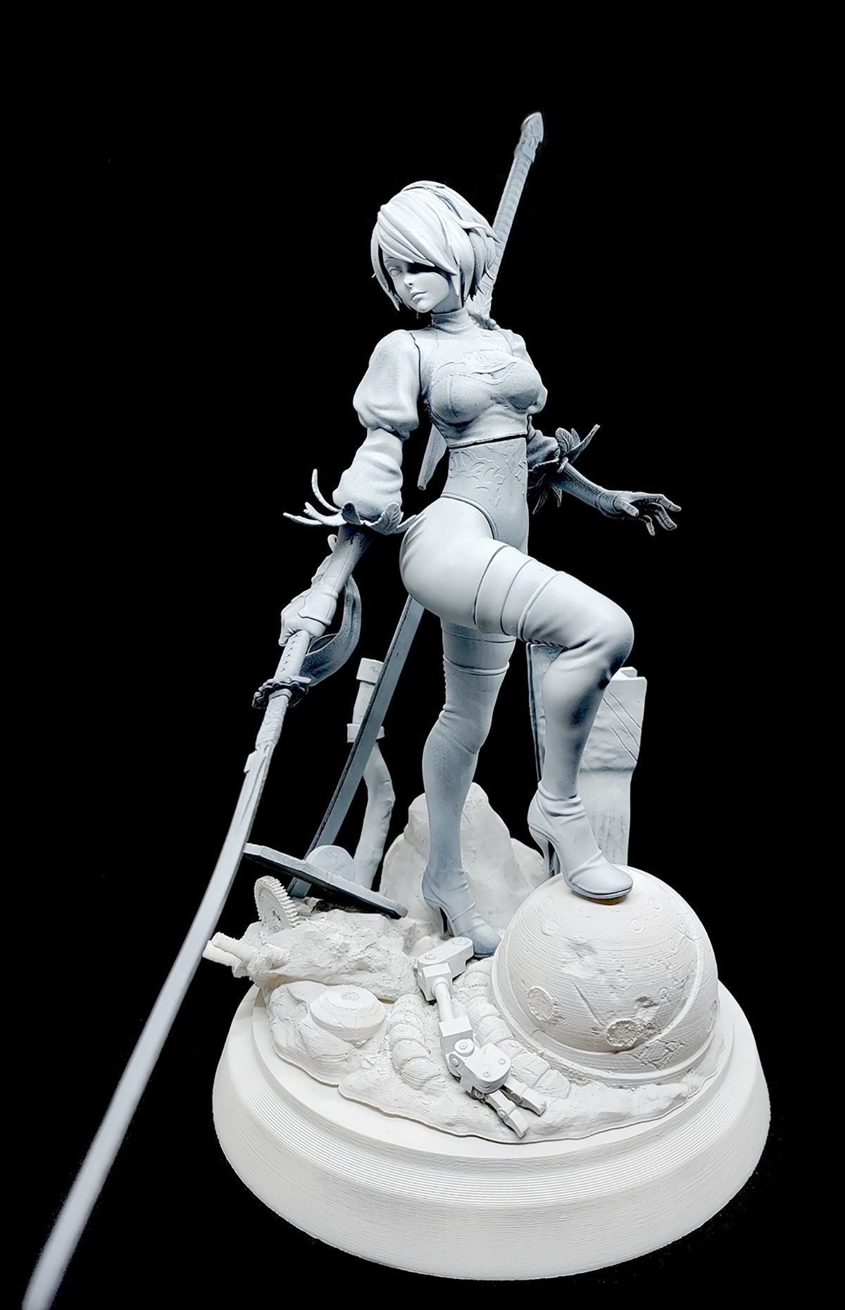 Nier Automata 2B   3D print model_15