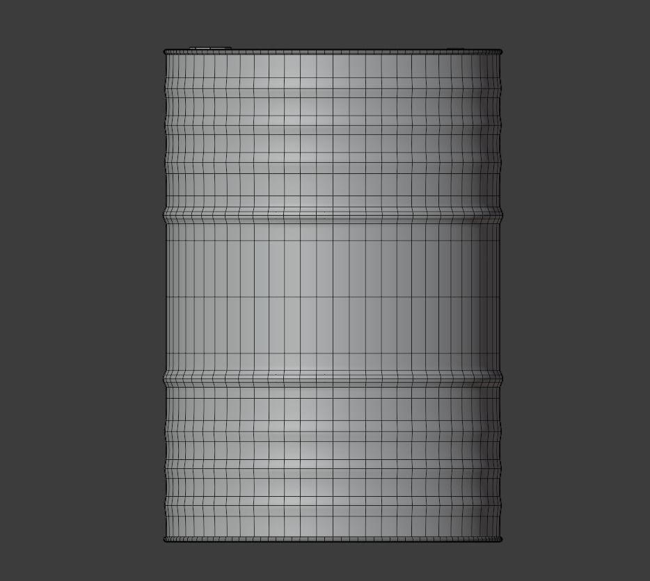 Metal Barrels - Old Rusted - PBR - High Quality Low-poly 3D model_9