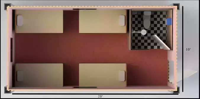 3d modeling wardrobe cabinet