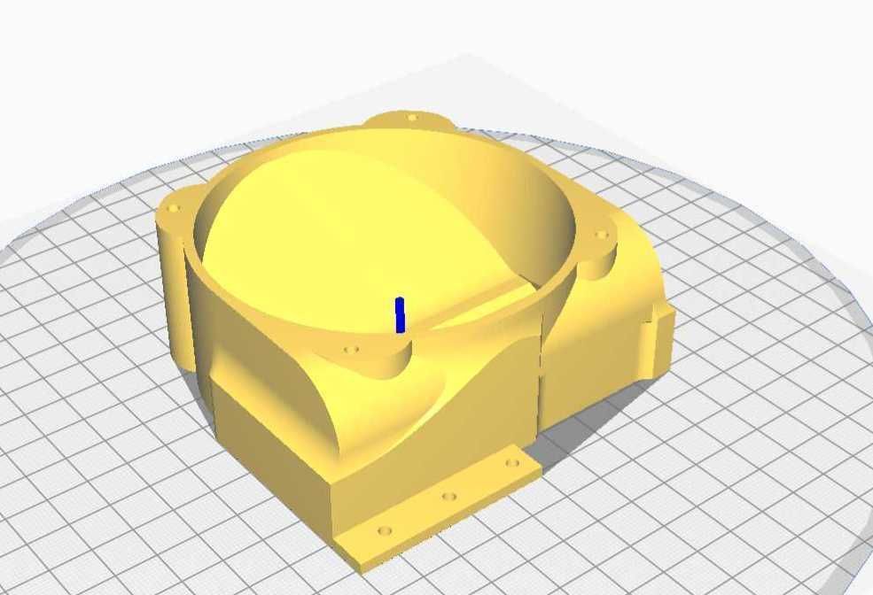 Nvidia Tesla K20 K20X K20Xm 92mm Fan Shroud 3D print model_2