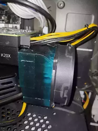Nvidia Tesla K20 K20X K20Xm 92mm Fan Shroud 3D print model