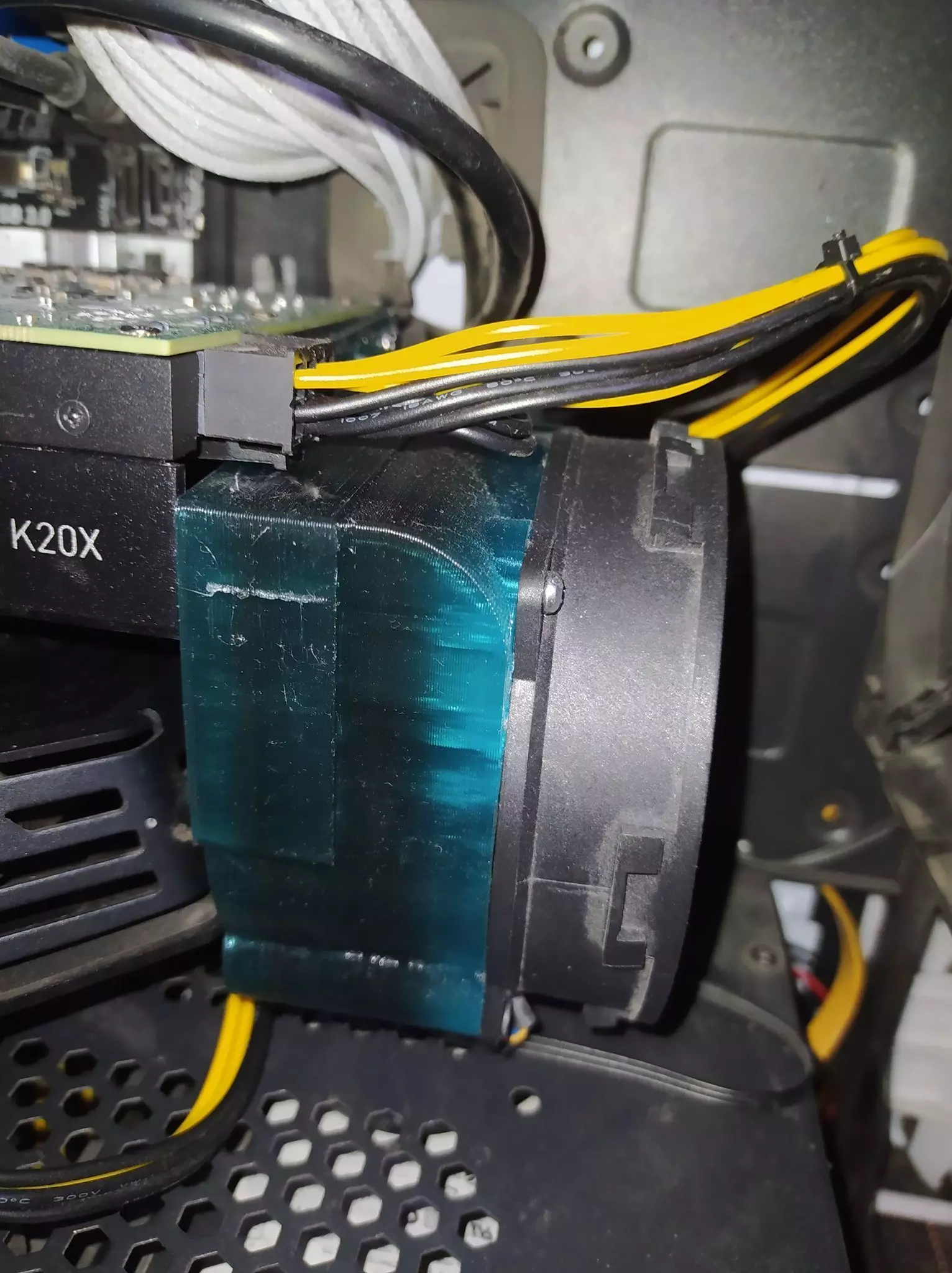 Nvidia Tesla K20 K20X K20Xm 92mm Fan Shroud 3D print model_0