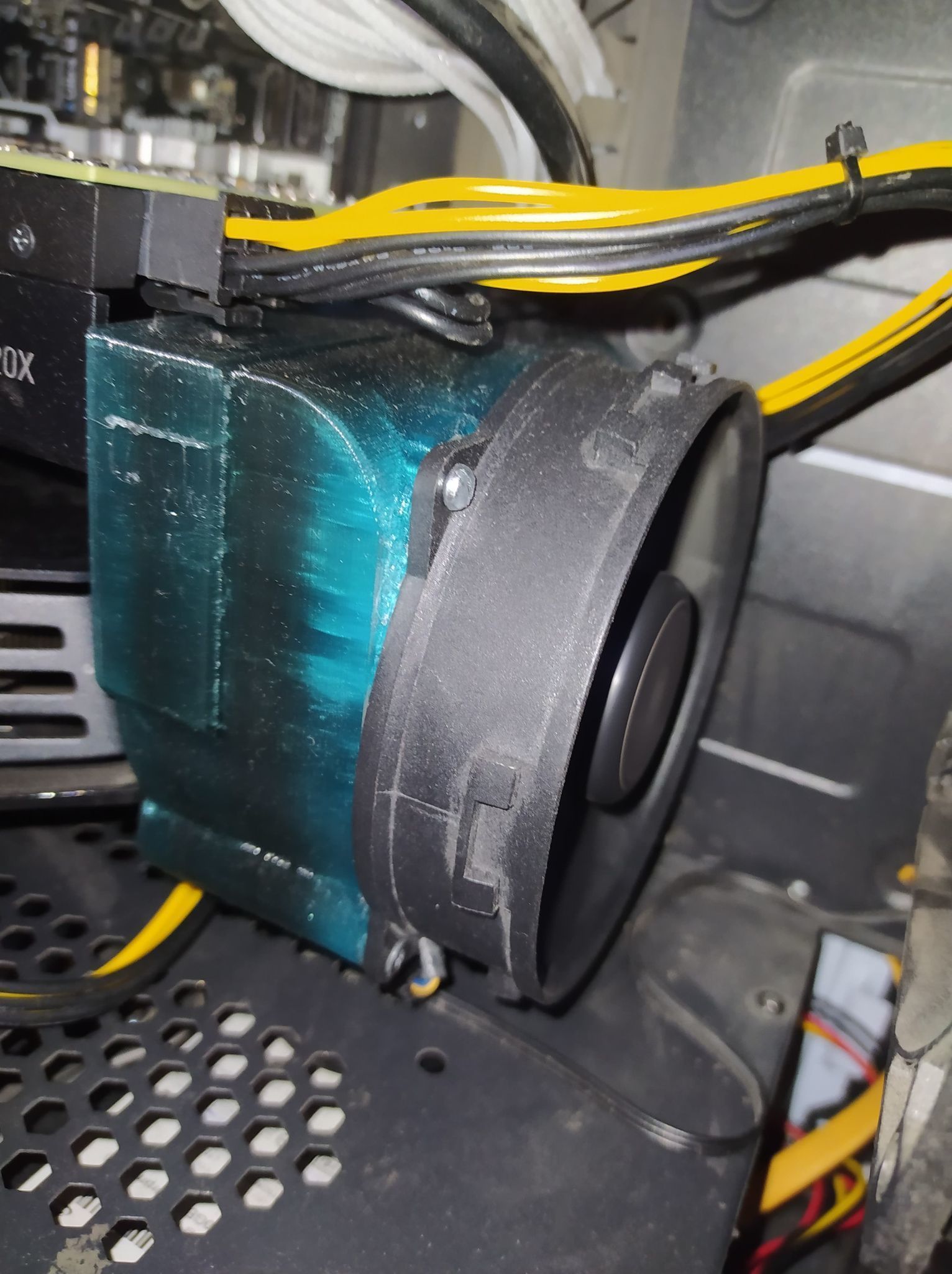 Nvidia Tesla K20 K20X K20Xm 92mm Fan Shroud 3D print model_1