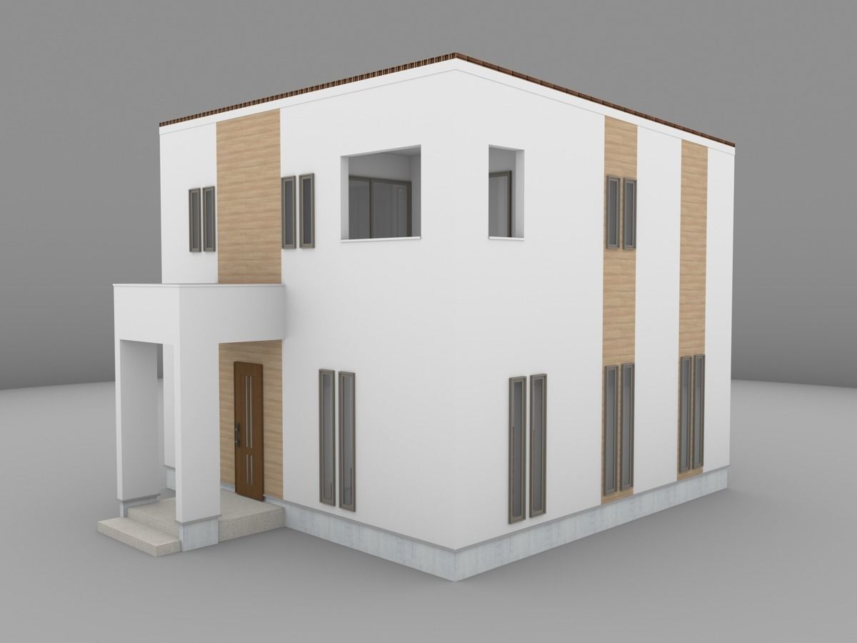 House model for background 60 3D model_3