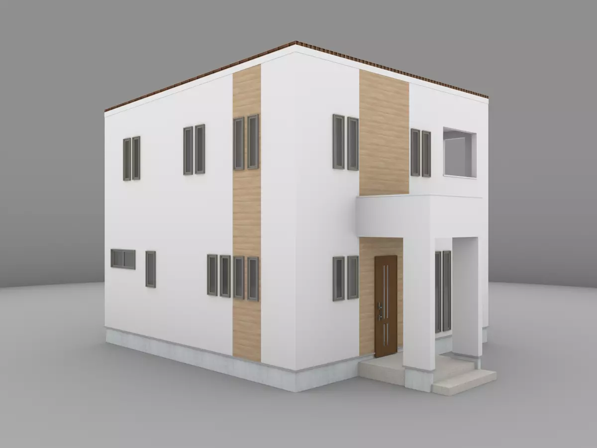 House model for background 60 3D model_0