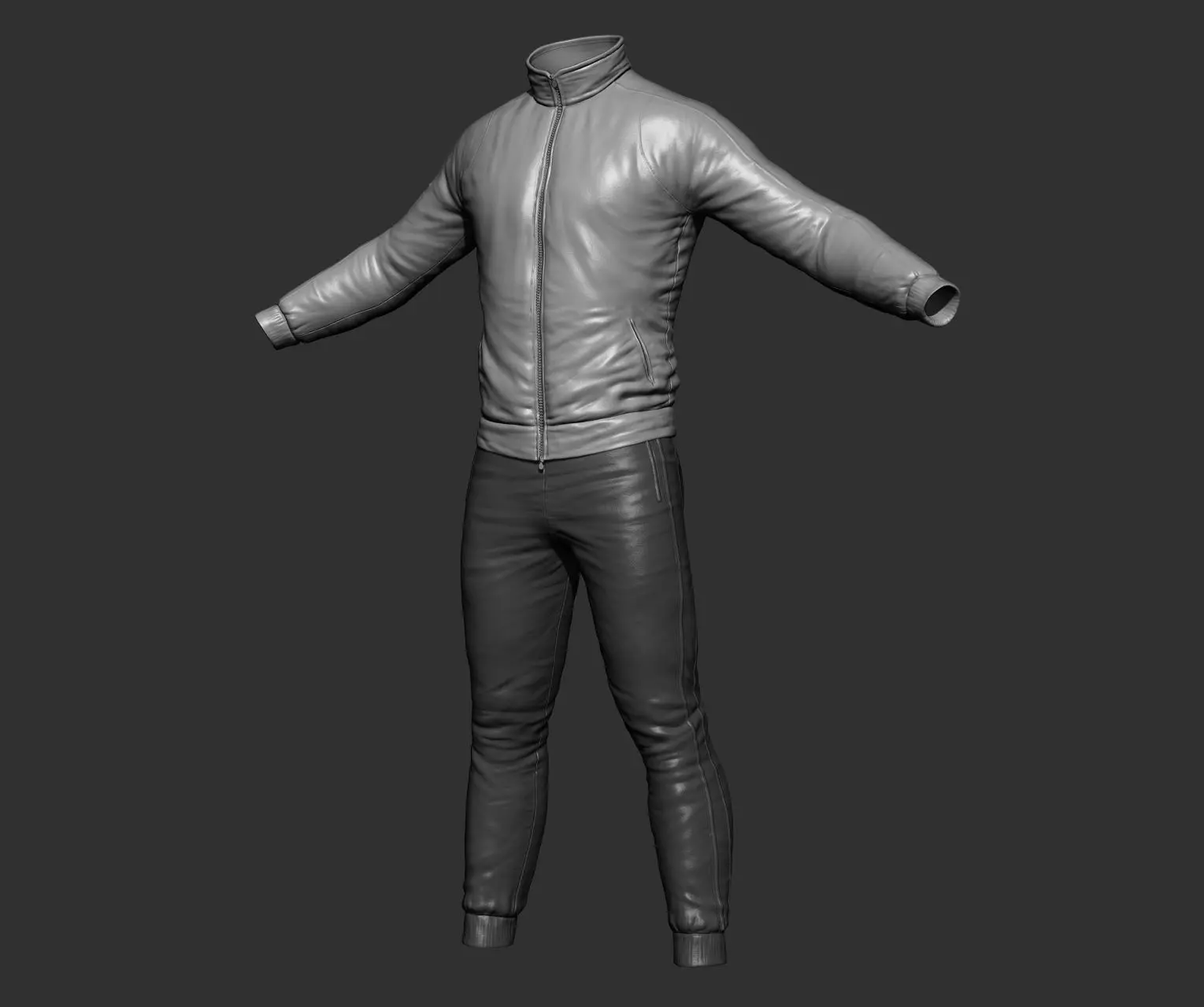 Running suit Free 3D model