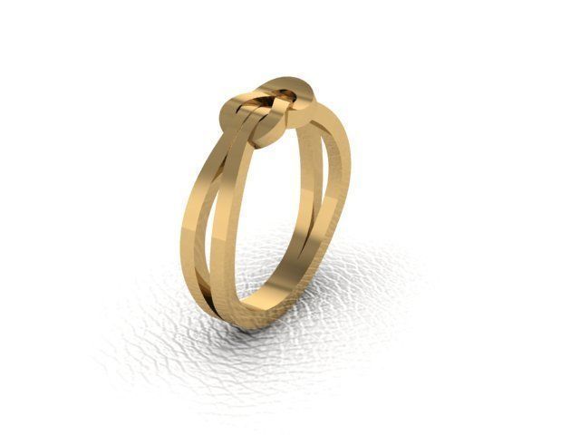 3103V-R gold ring with infinity knot 3D model_6
