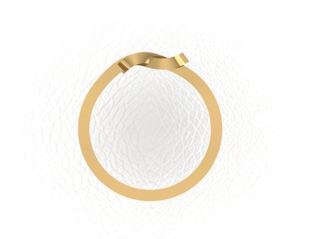 3103V-R gold ring with infinity knot 3D model_4