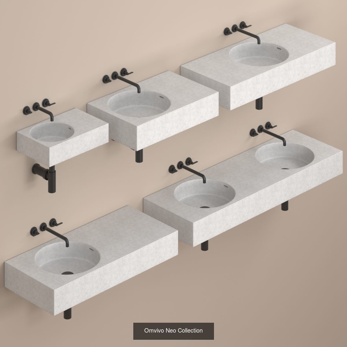 Sink collection Set 1 marble bathroom with brass fittings _5