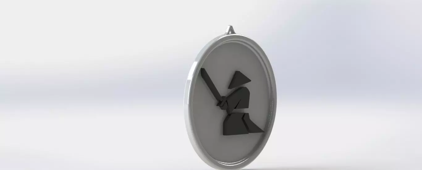 Samurai Medallion Free 3D print model