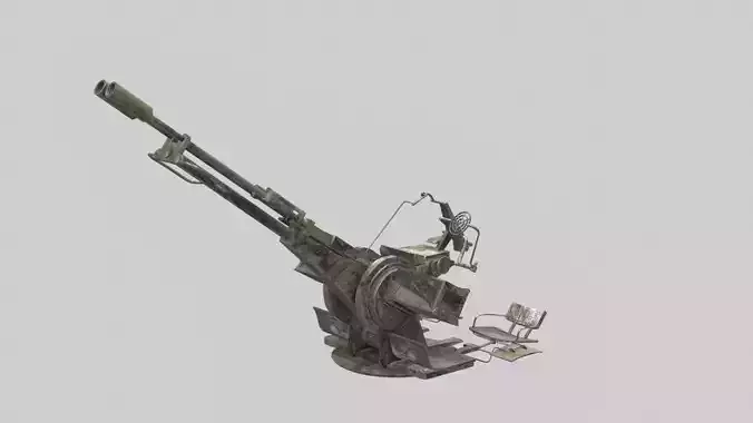 Syria Ciwil War Pickup Car  Zu-23 Weapon