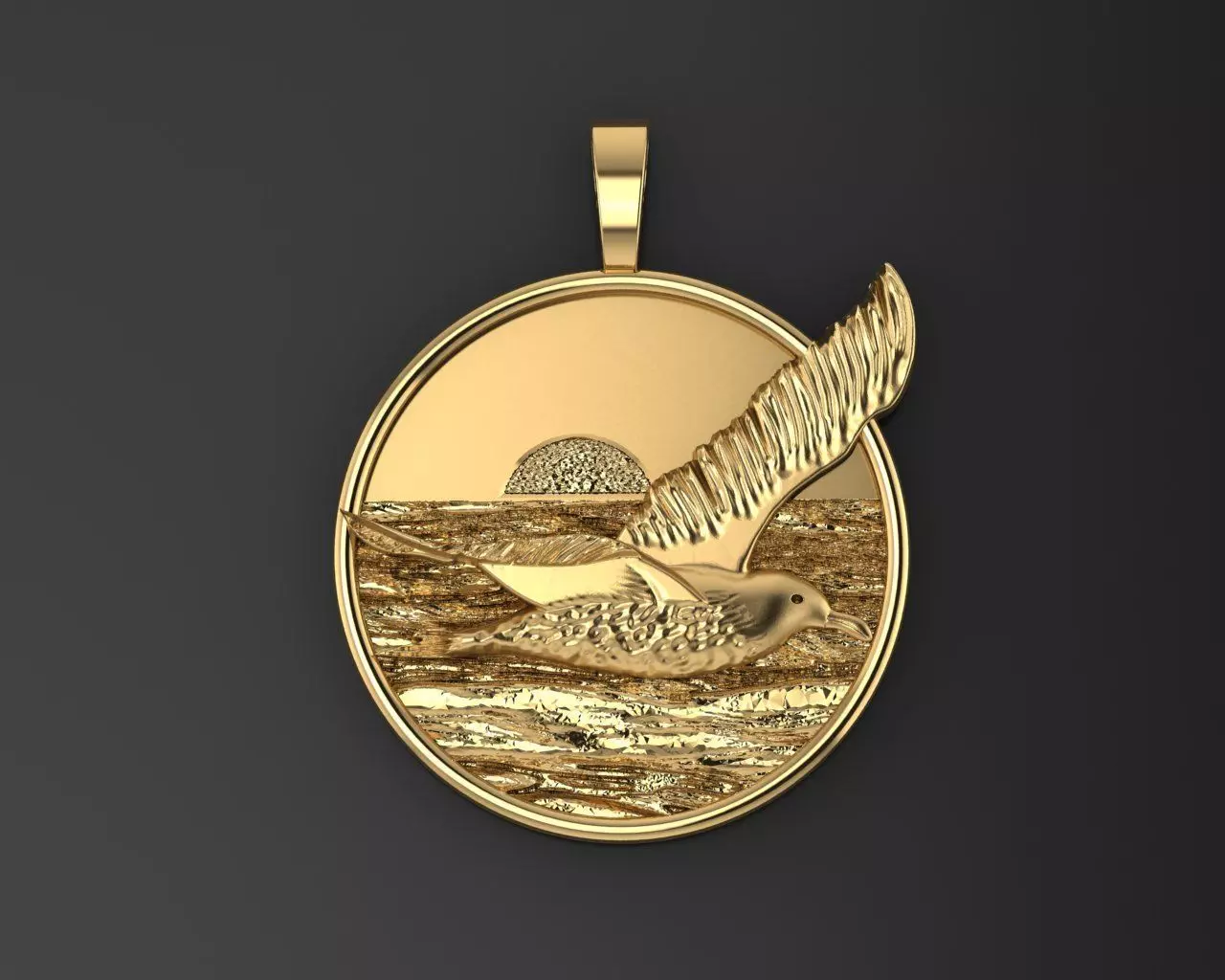 Pendant seagull 3D print model