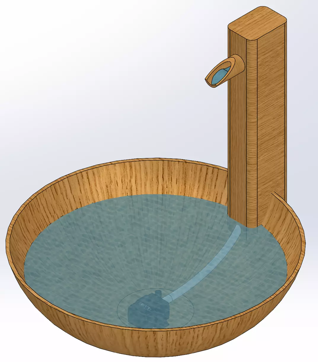 Cat Fountain Free 3D print model