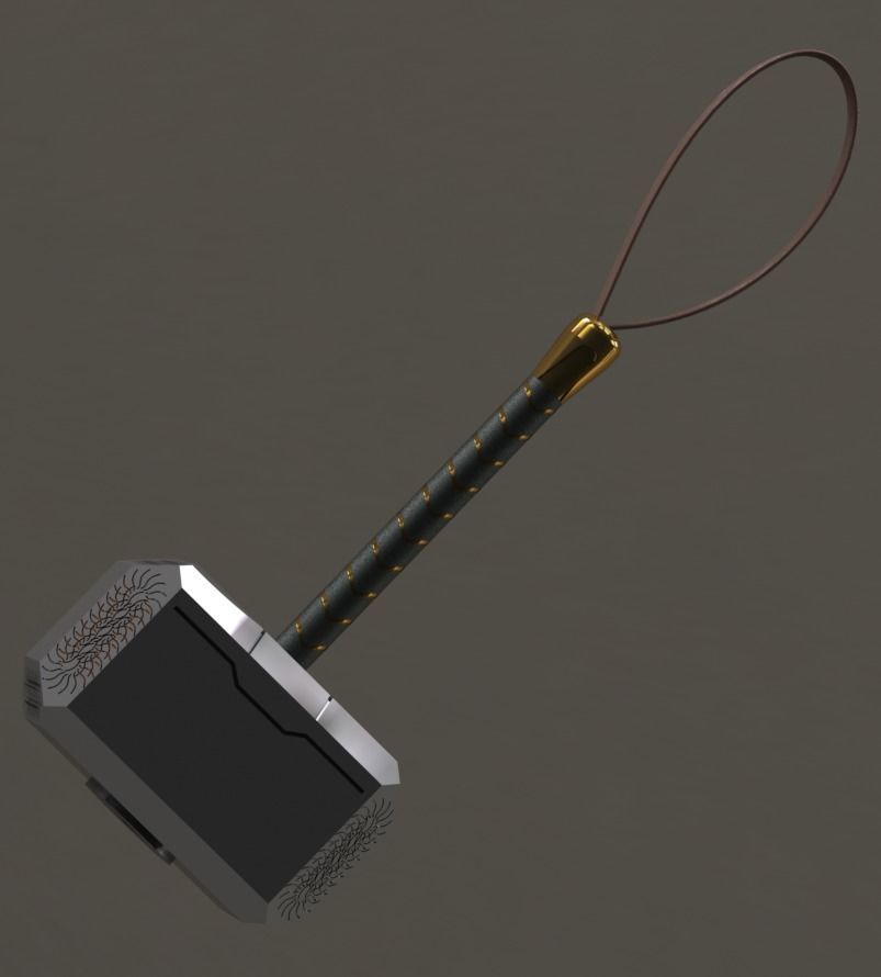 Marvel Avengers thor hammer 3D model_12