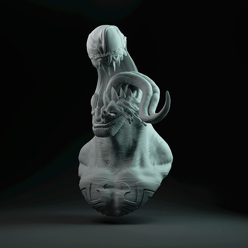Venom Bust 3D print model