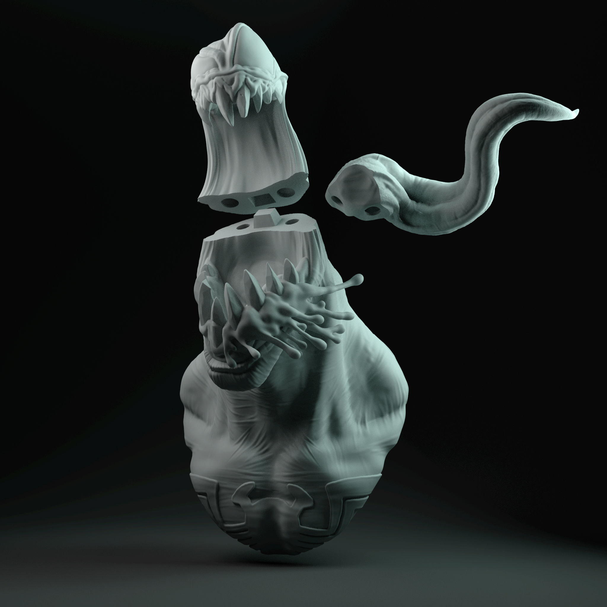 Venom Bust 3D print model_1