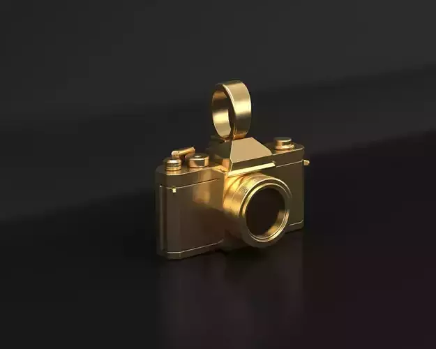 Photo camera pendant 3D print model