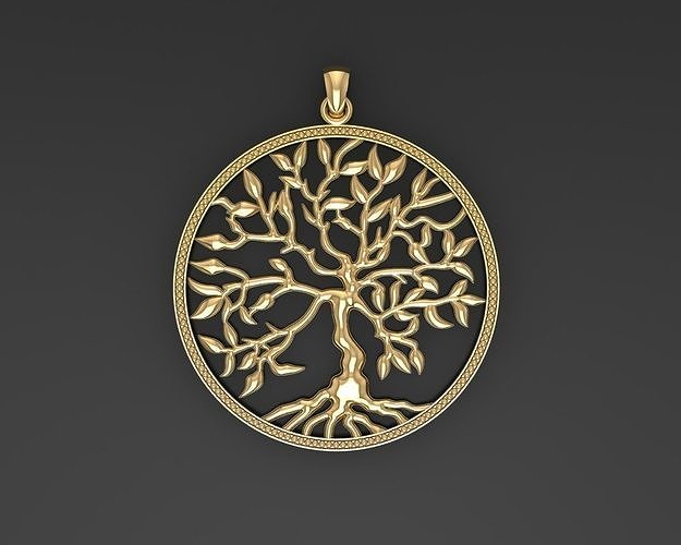 Pendants Tree of Life   3D print model