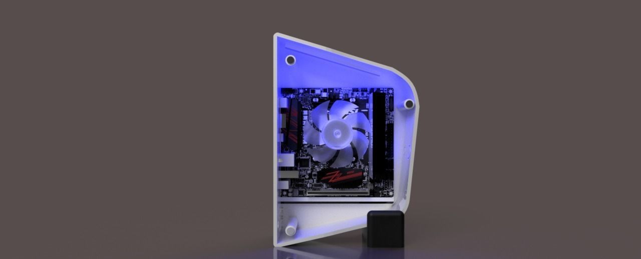 PC CASE ITX MINI SHADOW 3D print model_1