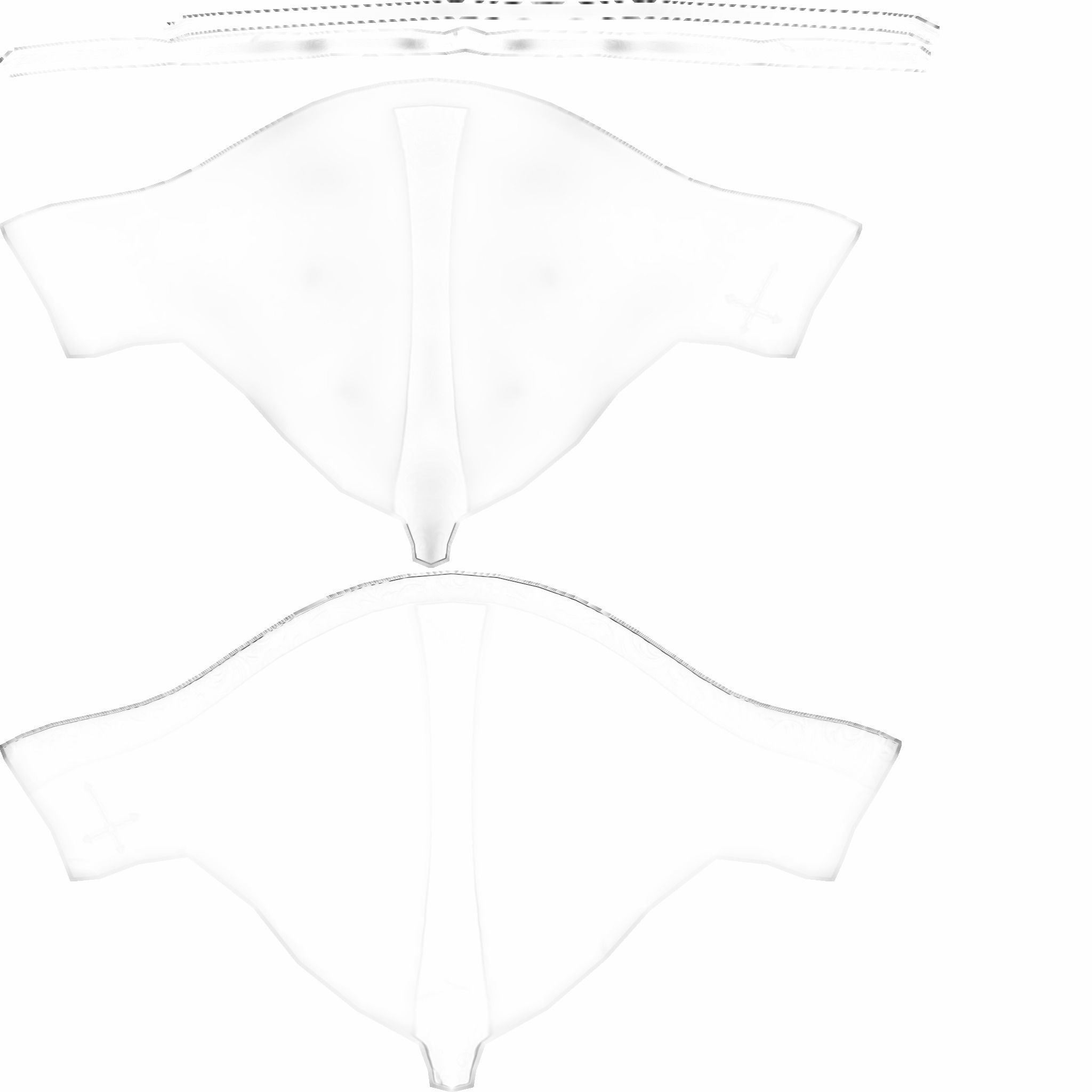 Golden Crusader Helmet - Character Design Low-poly 3D model_18